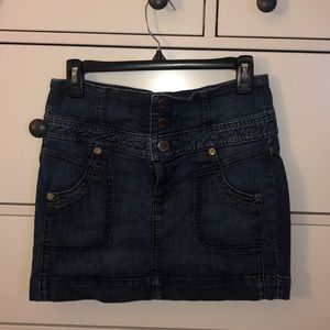 Guess blue jean mini skirt